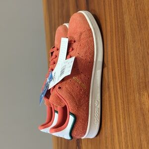 Adidas Originals Stan Smith Orange Suede Men's 7.5 Rare Deadstock